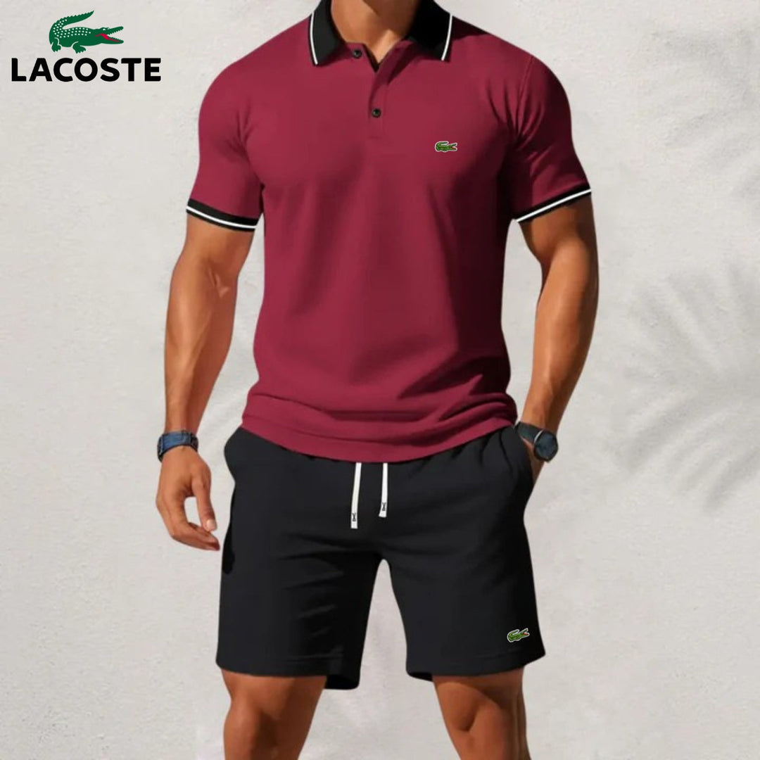 Set van poloshirt en korte broek